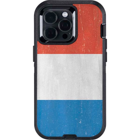 Netherlands Flag Distressed Otterbox Defender iPhone Skin